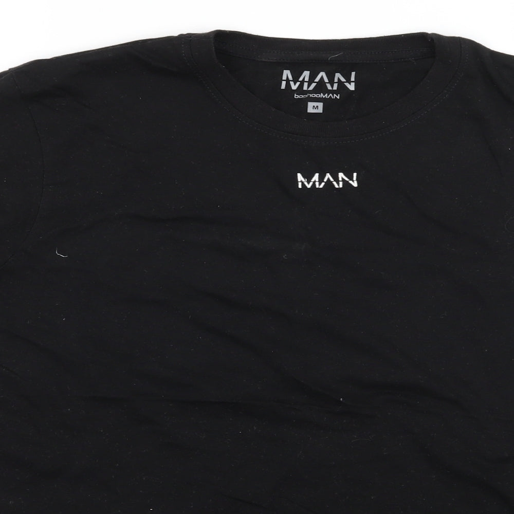 Boohoo Mens Black  Jersey  T-Shirt Size M