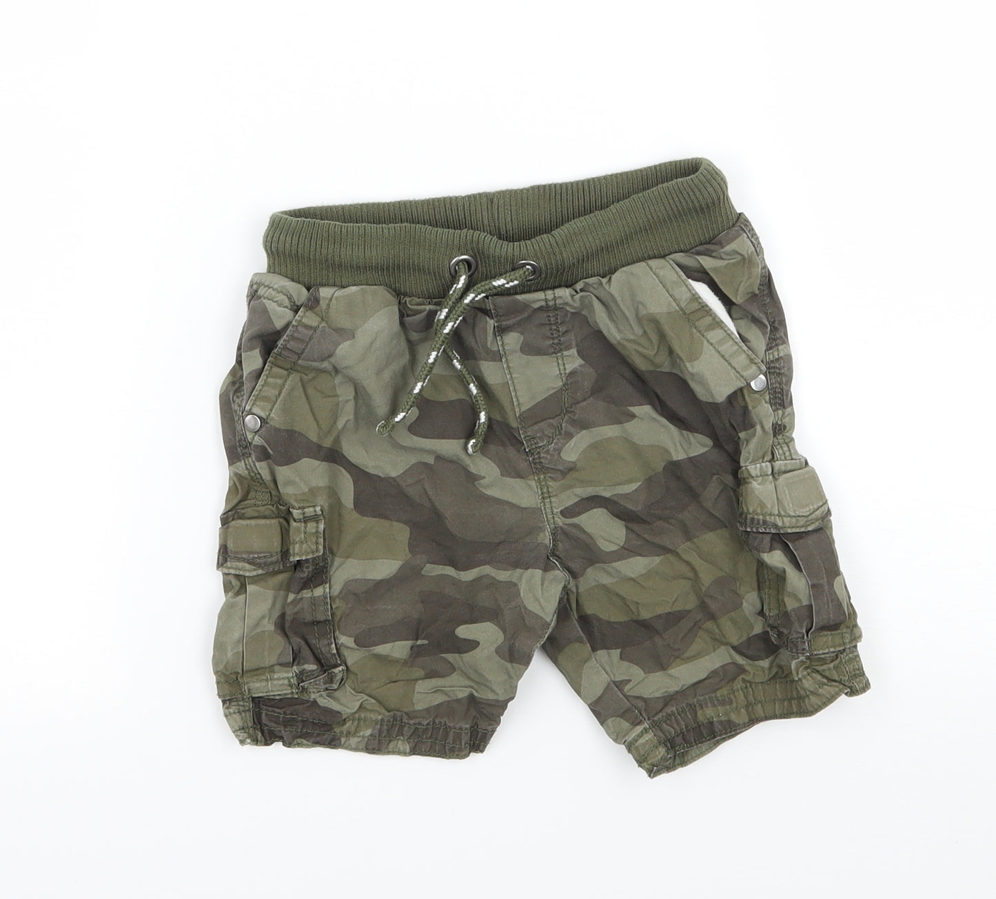 Georgegre Boys Green Camouflage  Bermuda Shorts Size 3-4 Years