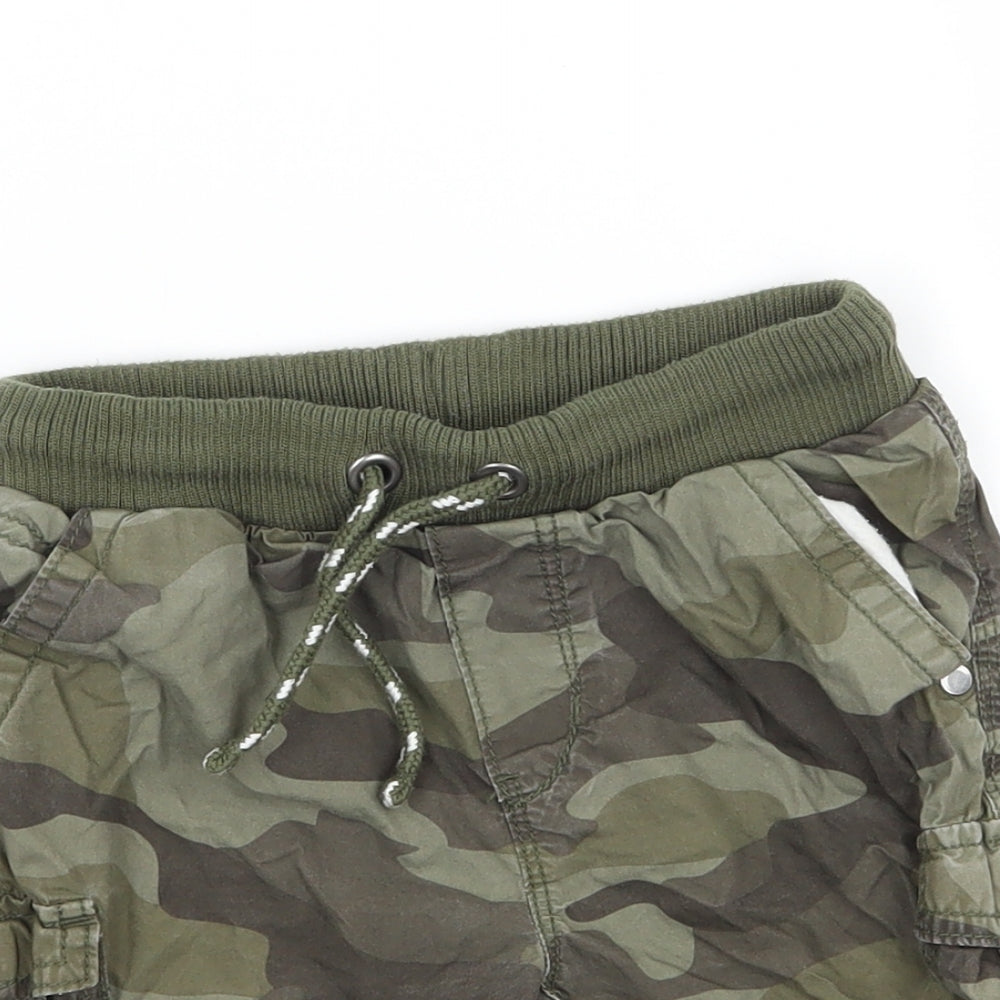 Georgegre Boys Green Camouflage  Bermuda Shorts Size 3-4 Years