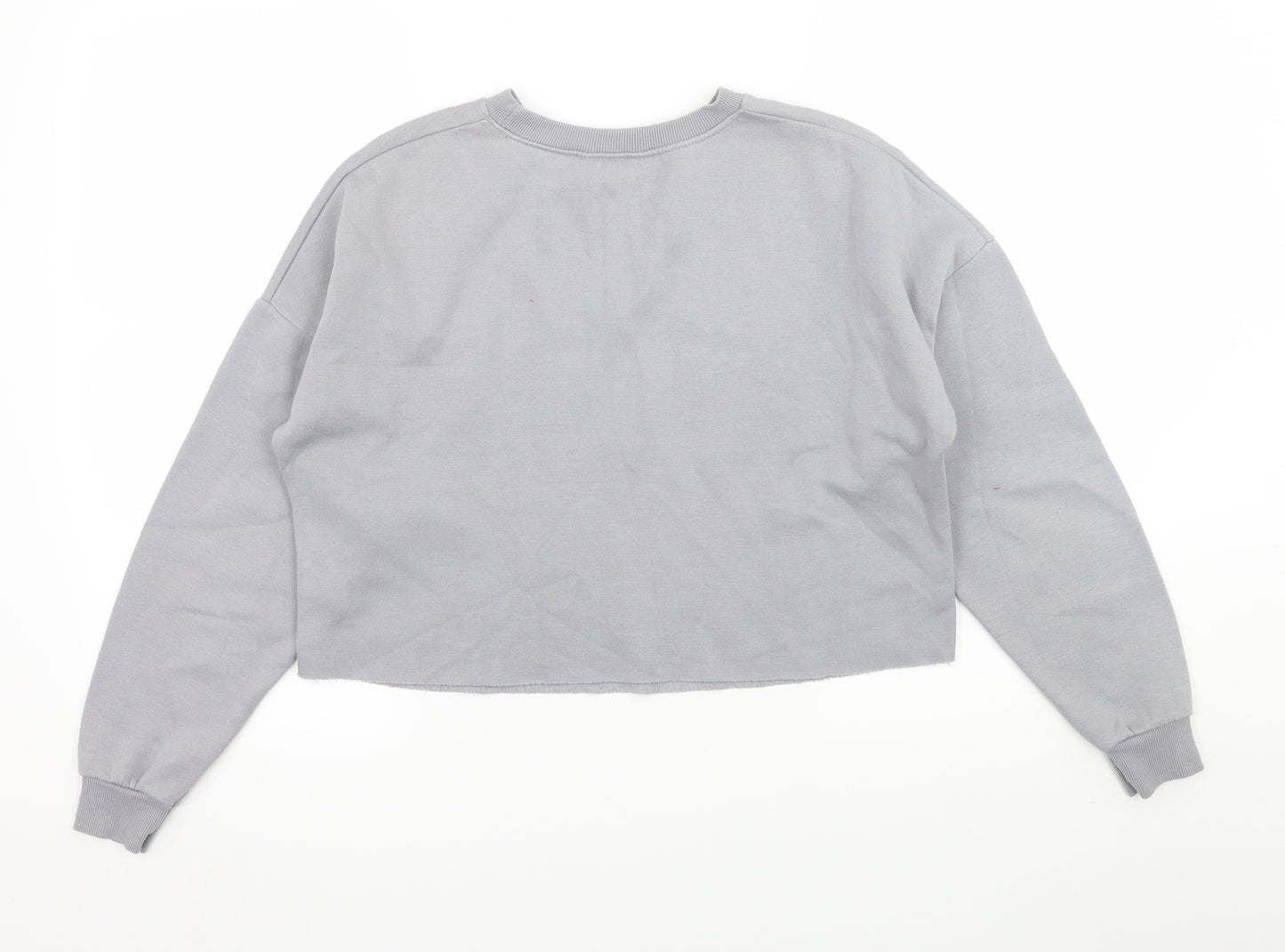 New Look Girls Grey  Jersey Pullover Sweatshirt Size 12-13 Years  - Boston