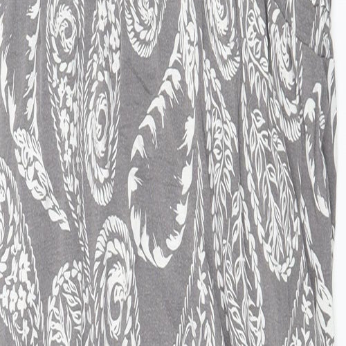 NEXT Womens Grey Paisley Jersey Maxi  Size 10