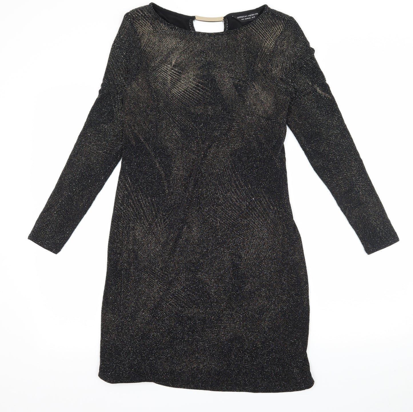 Dorothy Perkins Womens Black  Jersey Bodycon  Size 10
