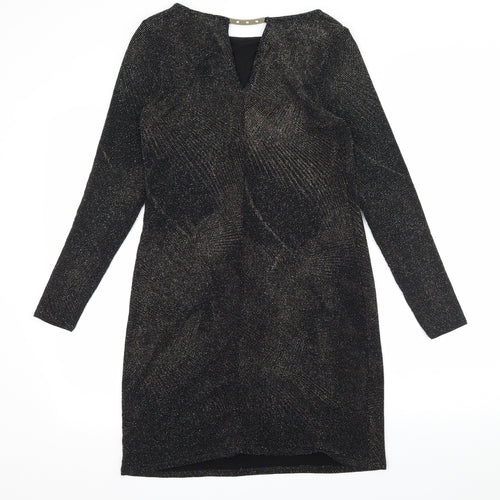 Dorothy Perkins Womens Black  Jersey Bodycon  Size 10