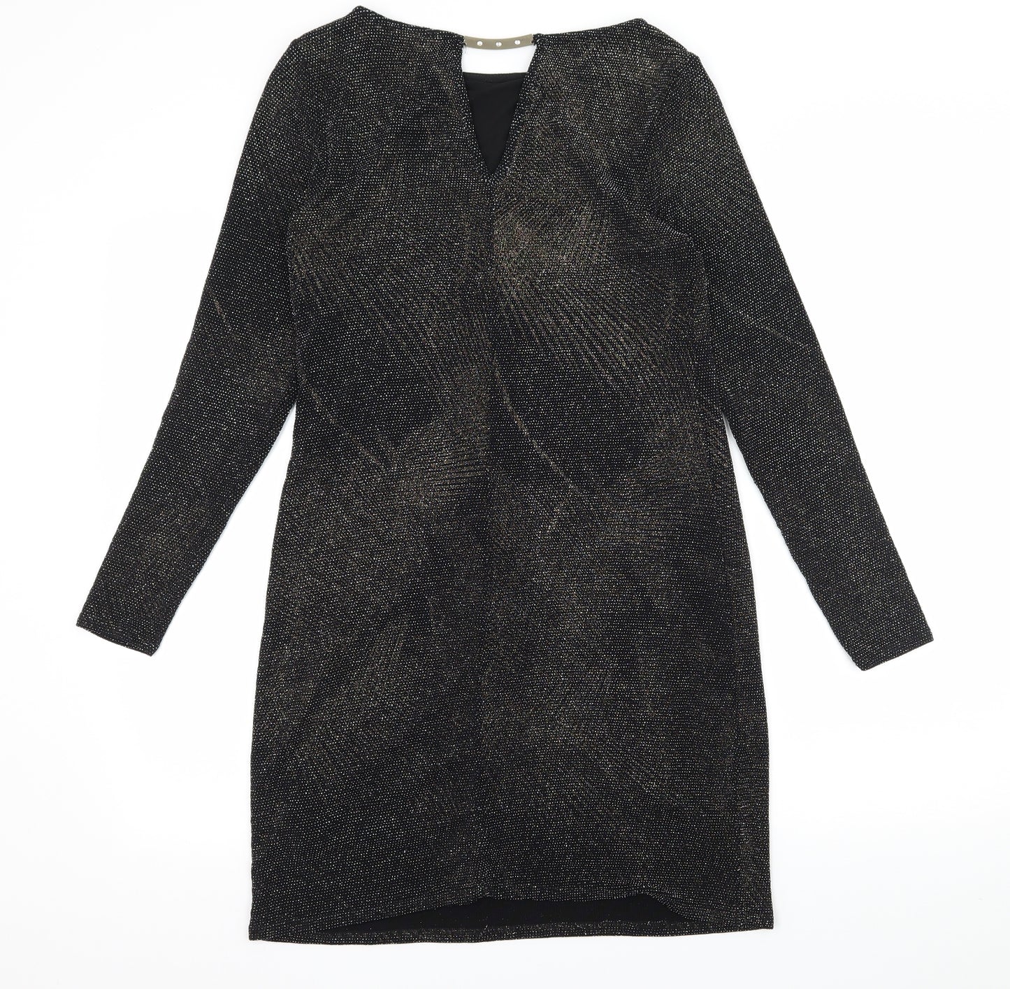 Dorothy Perkins Womens Black  Jersey Bodycon  Size 10