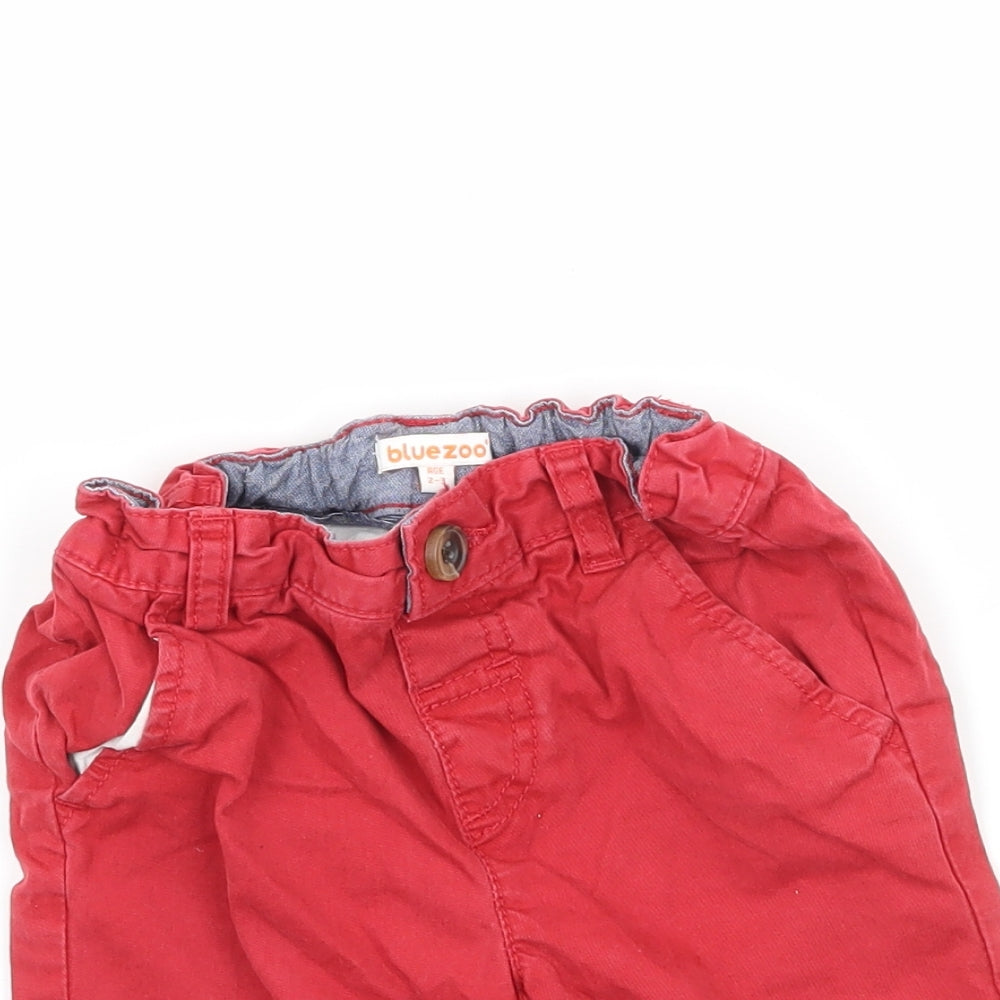 Blue Zoo Boys Red   Chino Trousers Size 2-3 Years