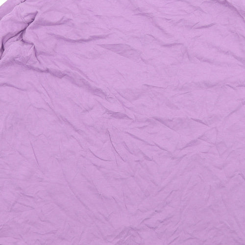 Marks and Spencer Womens Purple  Jersey Top Pyjama Top Size 8