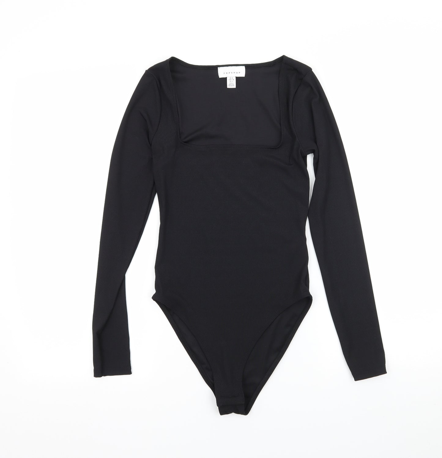 Topshop Womens Black   Bodysuit One-Piece Size 8