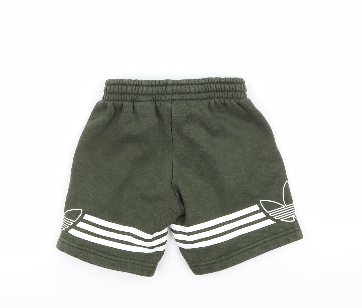 adidas Boys Green  Jersey Sweat Shorts Size 2-3 Years