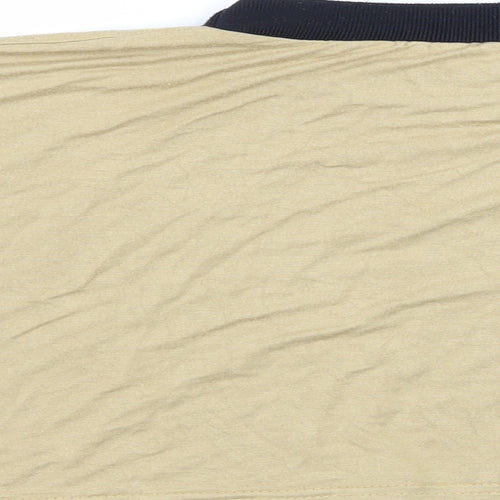 Lasula Womens Beige  Jersey Basic T-Shirt Size 8  - Calabasas