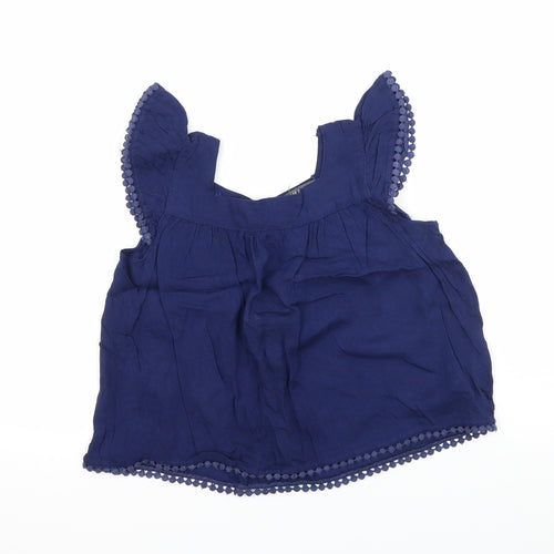 Primark Girls Blue   Basic Blouse Size 5-6 Years
