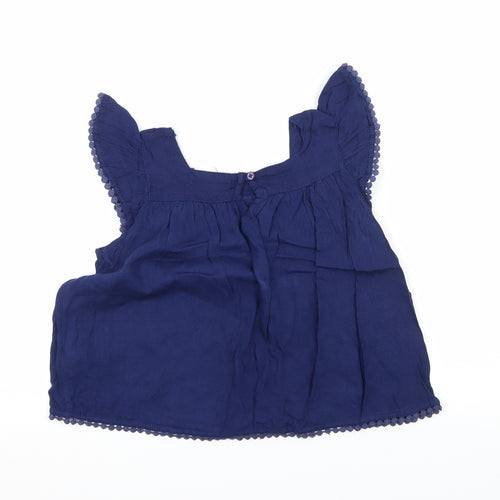 Primark Girls Blue   Basic Blouse Size 5-6 Years