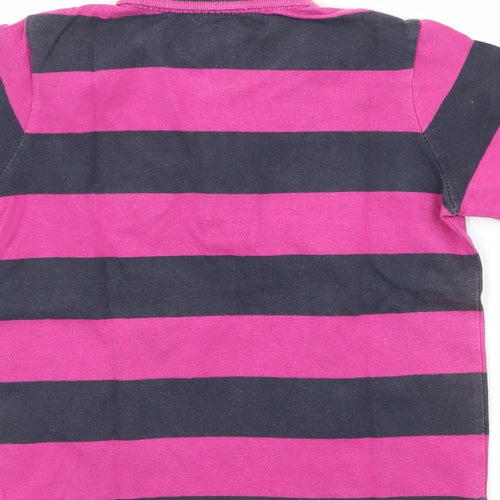 Gap Boys Purple Striped Jersey Basic T-Shirt Size 4 Years