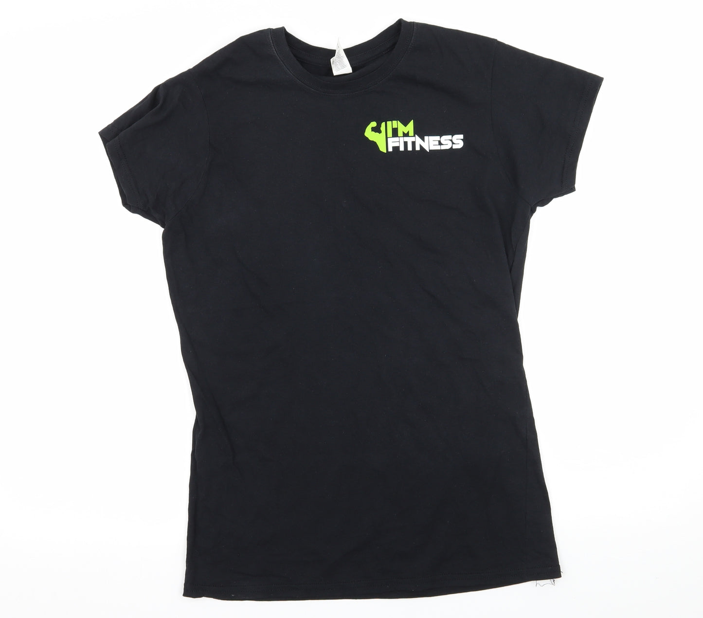 Gildan Womens Black  Jersey Basic T-Shirt Size L  - I'm Fitness