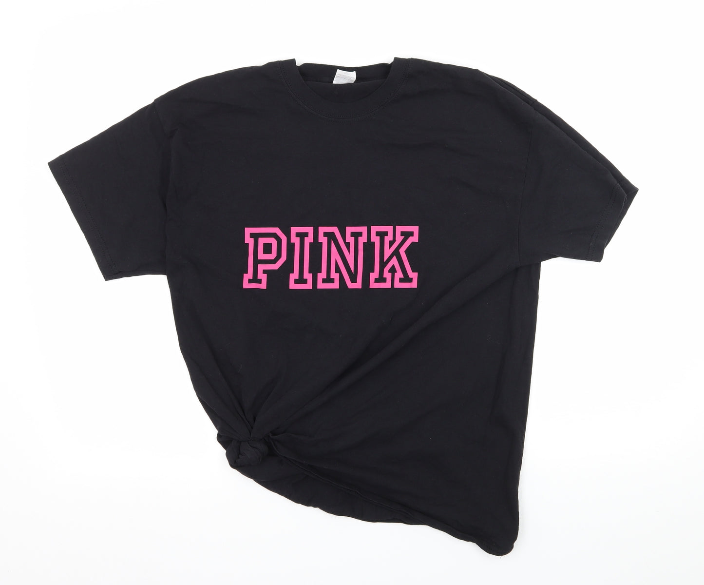Fruit of the Loom Womens Black  Jersey Basic T-Shirt Size L  - Pink
