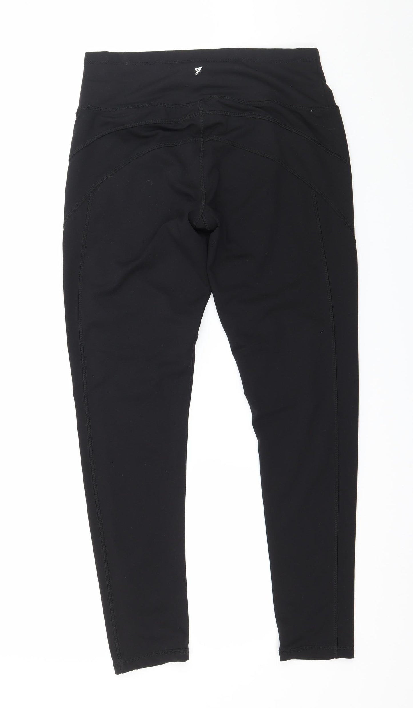 WORKOUT Womens Black  Jersey Capri Leggings Size 10 L26 in
