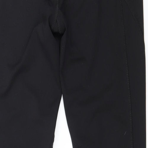 WORKOUT Womens Black  Jersey Capri Leggings Size 10 L26 in