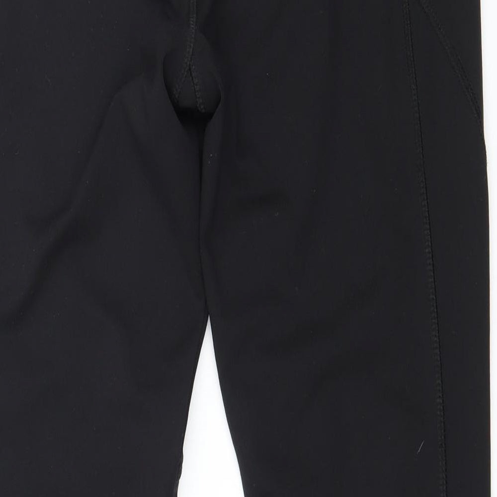 WORKOUT Womens Black  Jersey Capri Leggings Size 10 L26 in