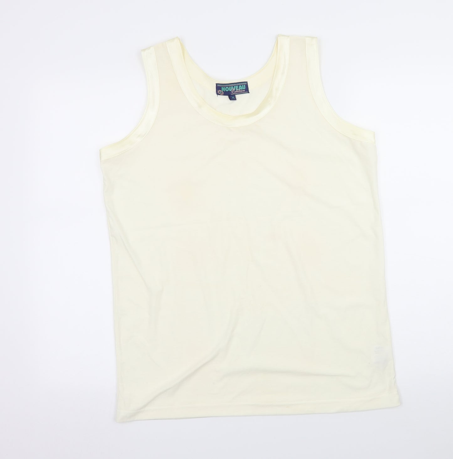 Nouveau Edition Womens Ivory  Jersey Basic Tank Size M