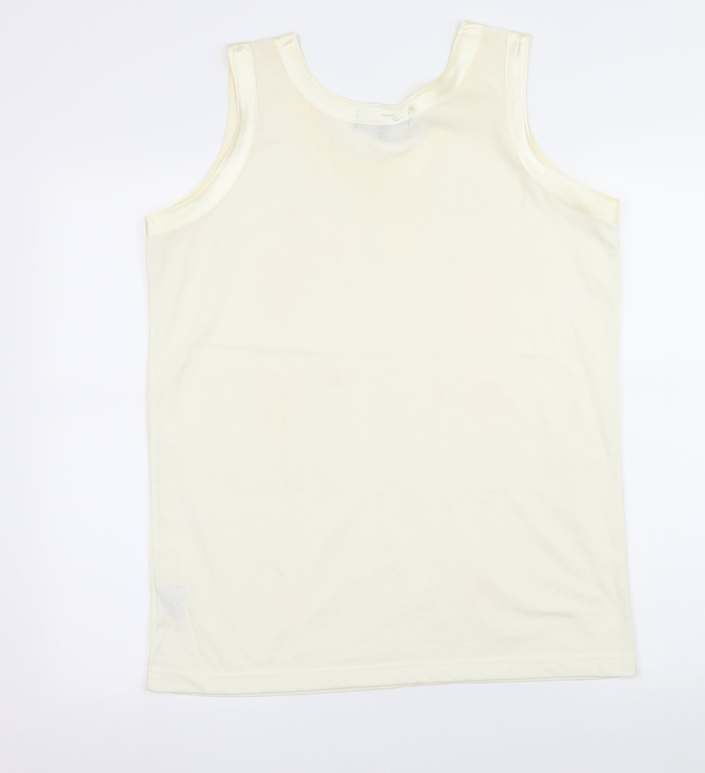 Nouveau Edition Womens Ivory  Jersey Basic Tank Size M