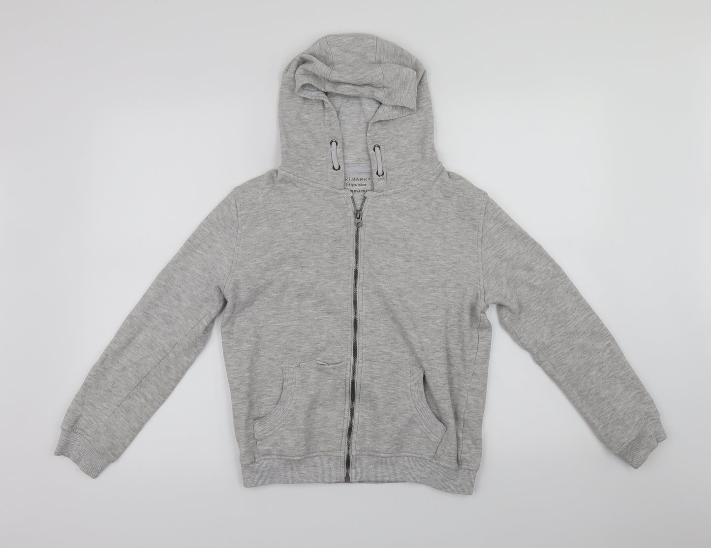 Primark Boys Grey   Full Zip Hoodie Size 10-11 Years