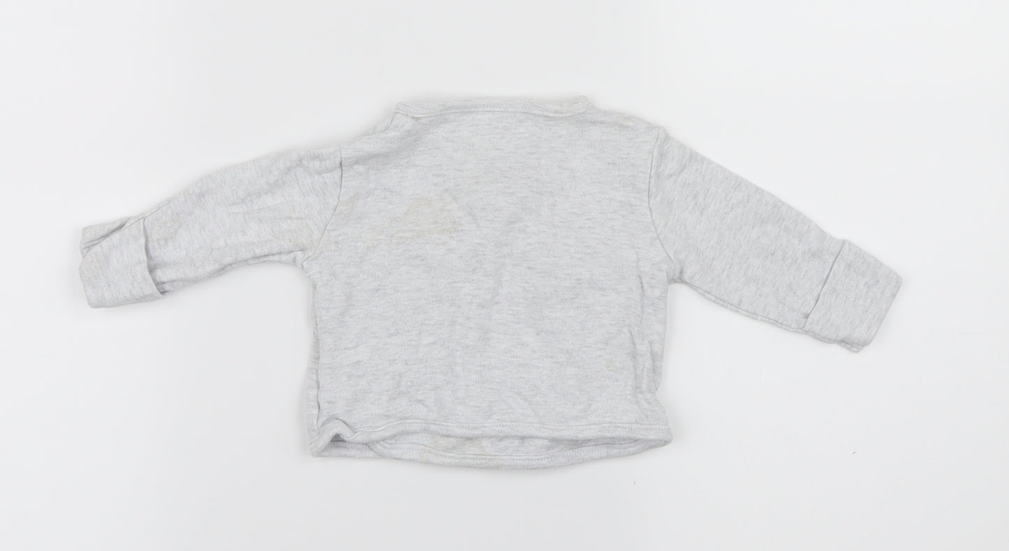 Primark  Grey Solid  Cami Pyjama Top Size 0-3 Months
