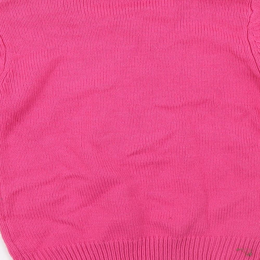 Pep & Co Girls Pink   Pullover Jumper Size 7-8 Years  - Christmas