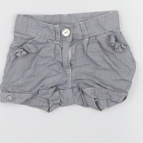 girl2girl Girls Blue Pinstripe  Chino Shorts Size 2-3 Years