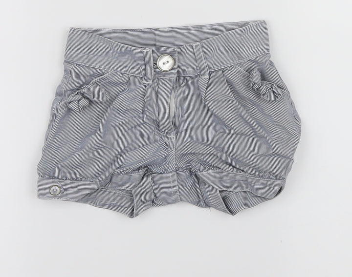 girl2girl Girls Blue Pinstripe  Chino Shorts Size 2-3 Years