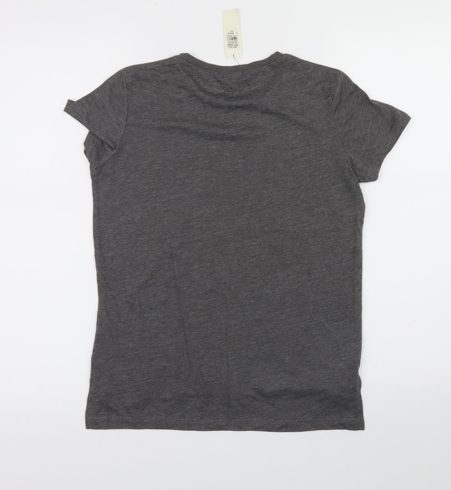 River Island Girls Grey   Basic T-Shirt Size 11-12 Years  - Justin Bieber