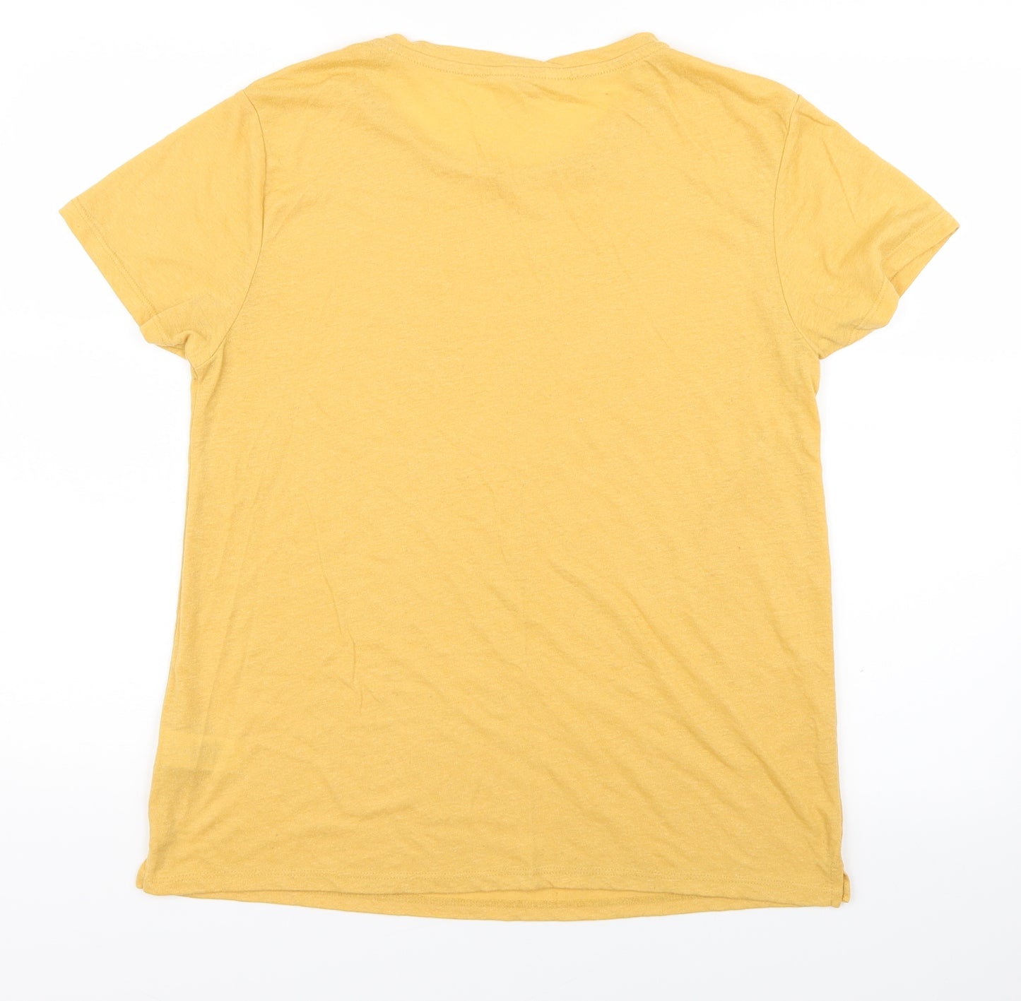 Primark Womens Yellow   Basic T-Shirt Size L