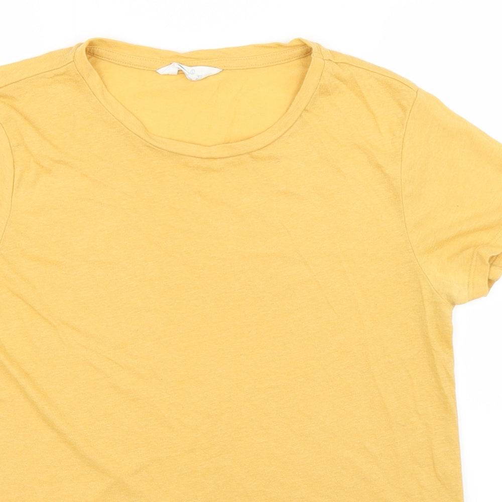 Primark Womens Yellow   Basic T-Shirt Size L