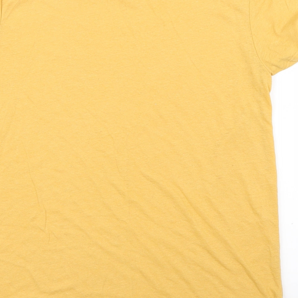 Primark Womens Yellow   Basic T-Shirt Size L