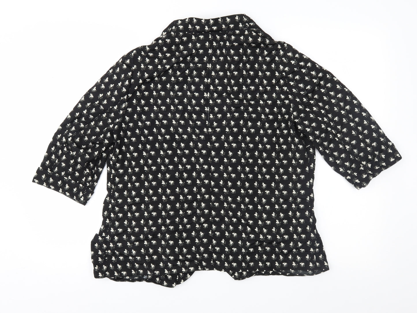 NEXT Womens Black Geometric  Jacket  Size 14