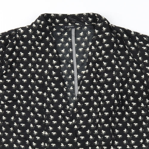 NEXT Womens Black Geometric  Jacket  Size 14