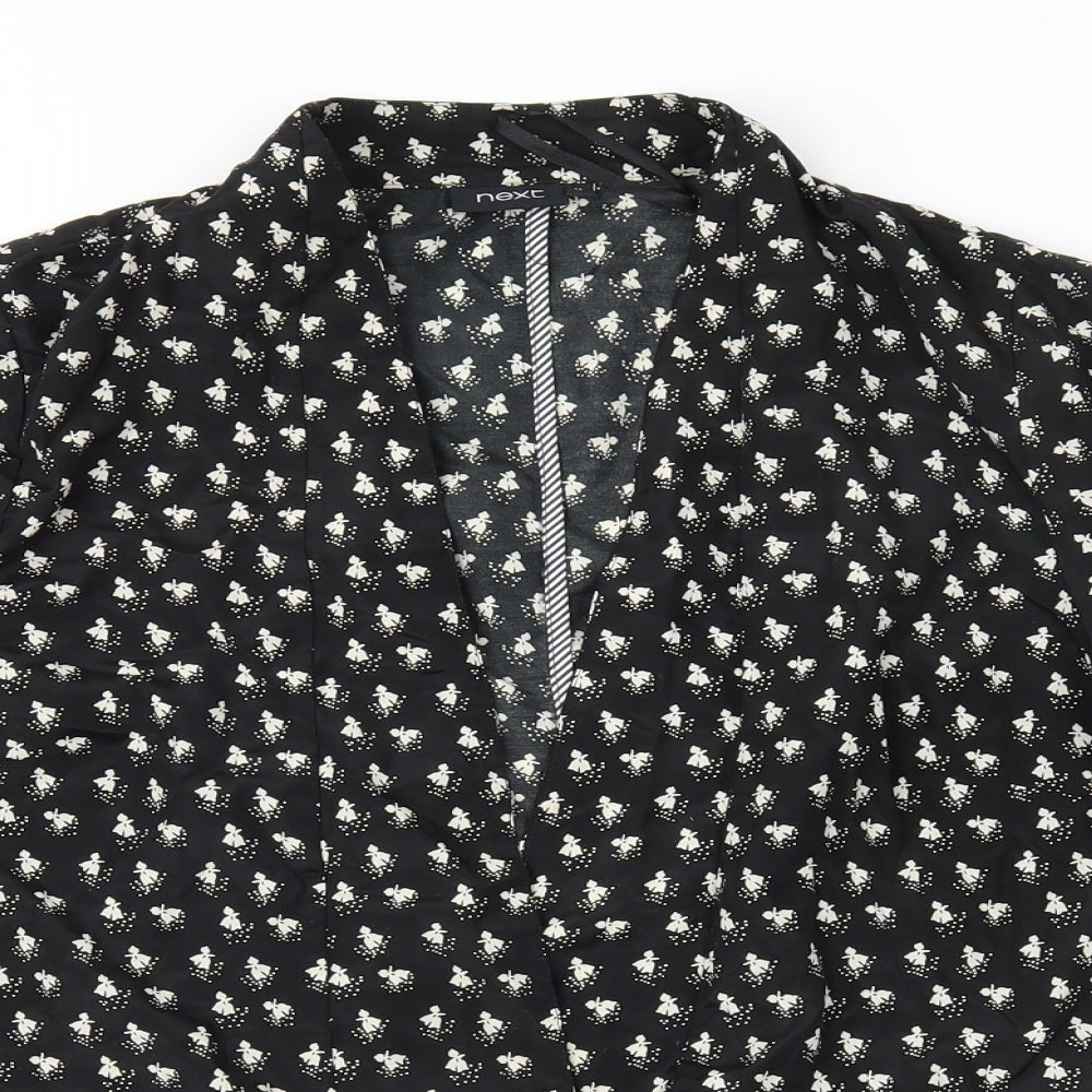 NEXT Womens Black Geometric  Jacket  Size 14