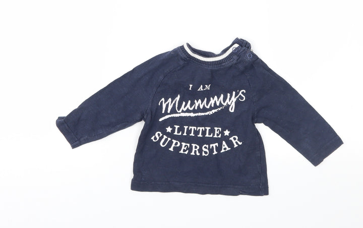Nutmeg Boys Blue Basic T-Shirt Size 6-9 Months