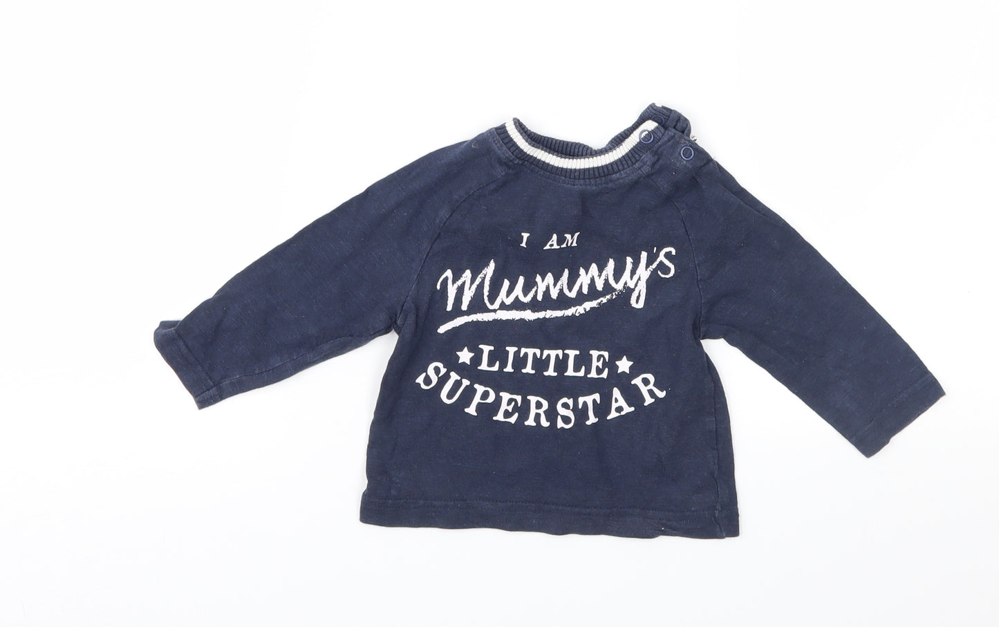 Nutmeg Boys Blue   Basic T-Shirt Size 6-9 Months