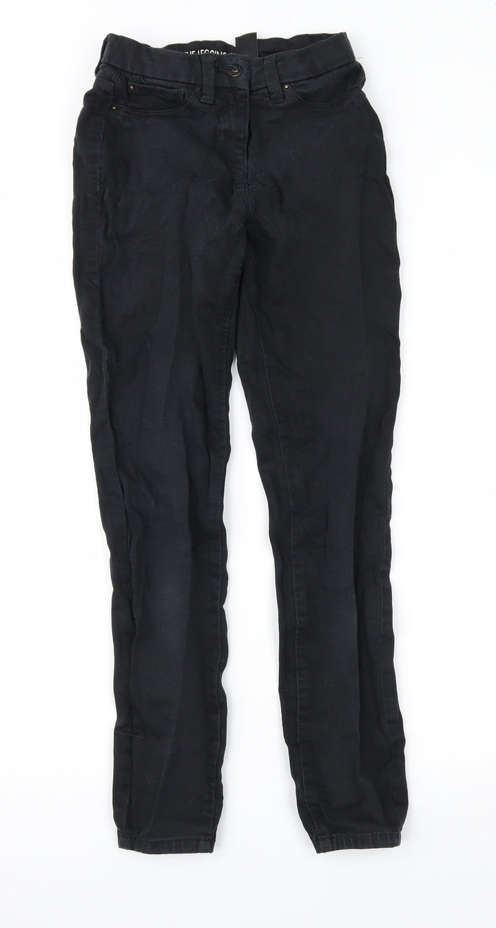 NEXT Womens Black Denim Skinny Jeans Size 6 L28.5 in