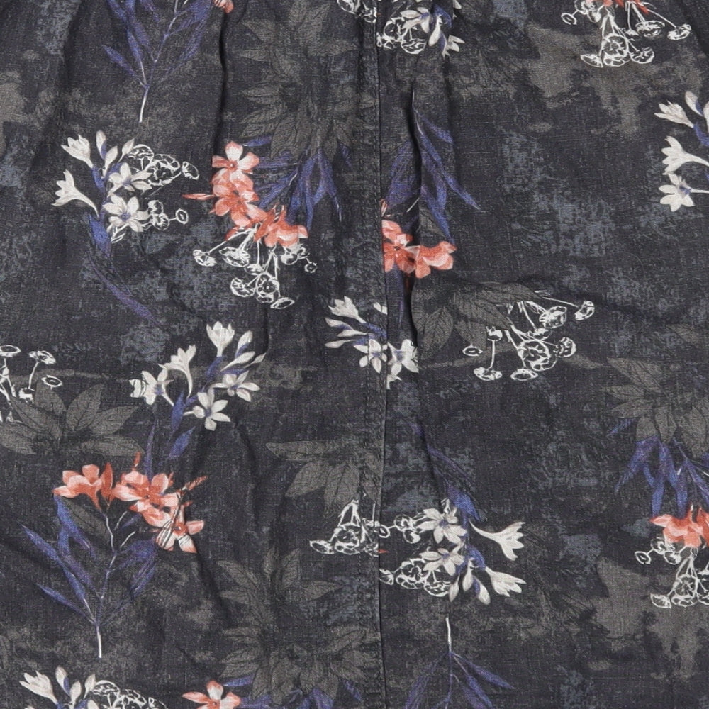 NEXT Womens Grey Floral  Straight & Pencil Skirt Size 10