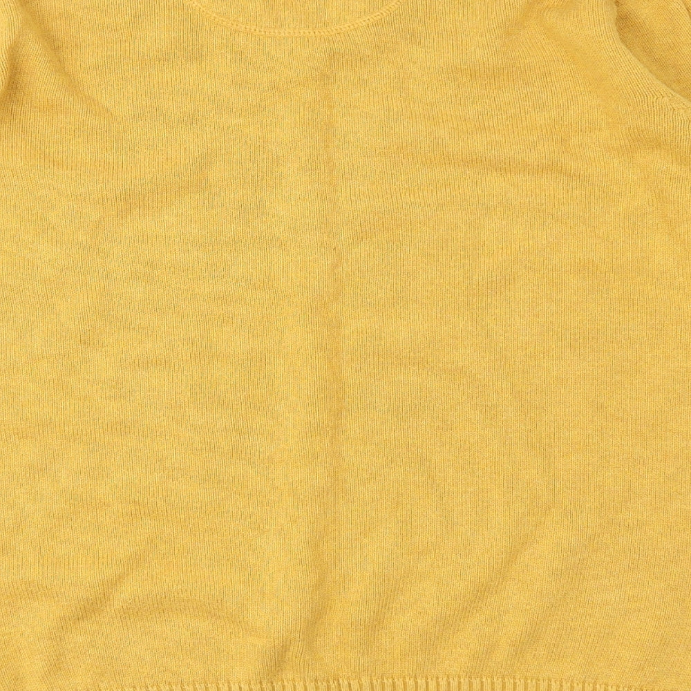Maine New England Mens Yellow   Pullover Jumper Size L