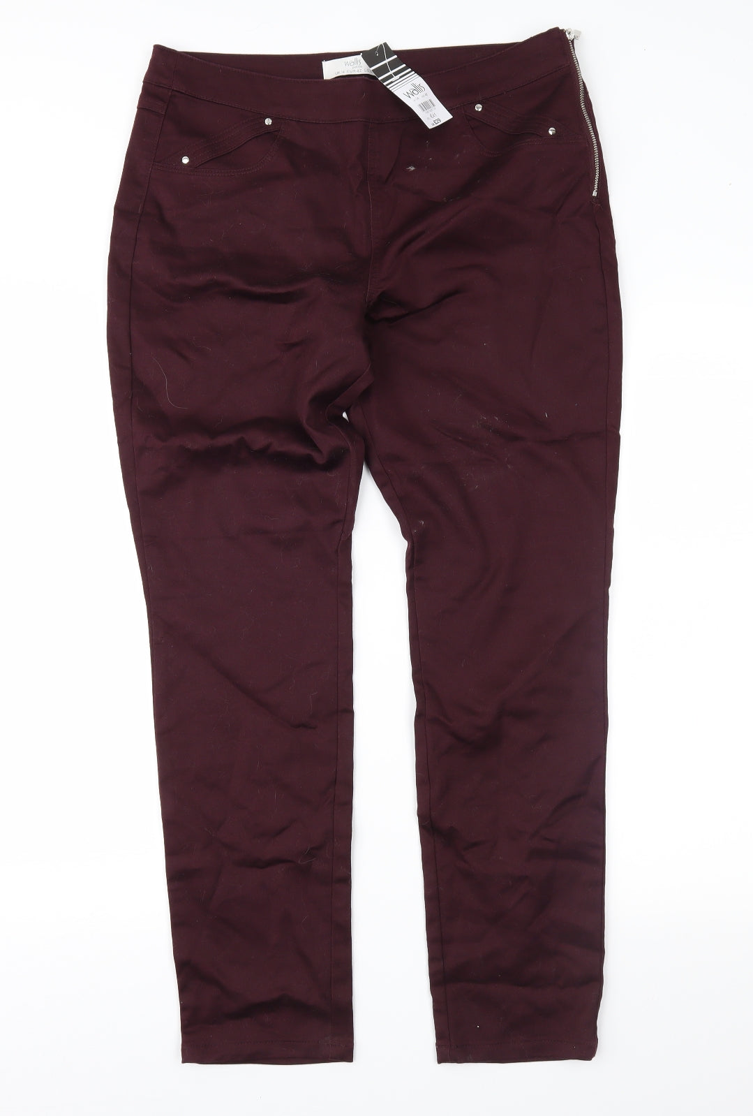 Wallis Womens Purple   Trousers  Size 14 L28 in
