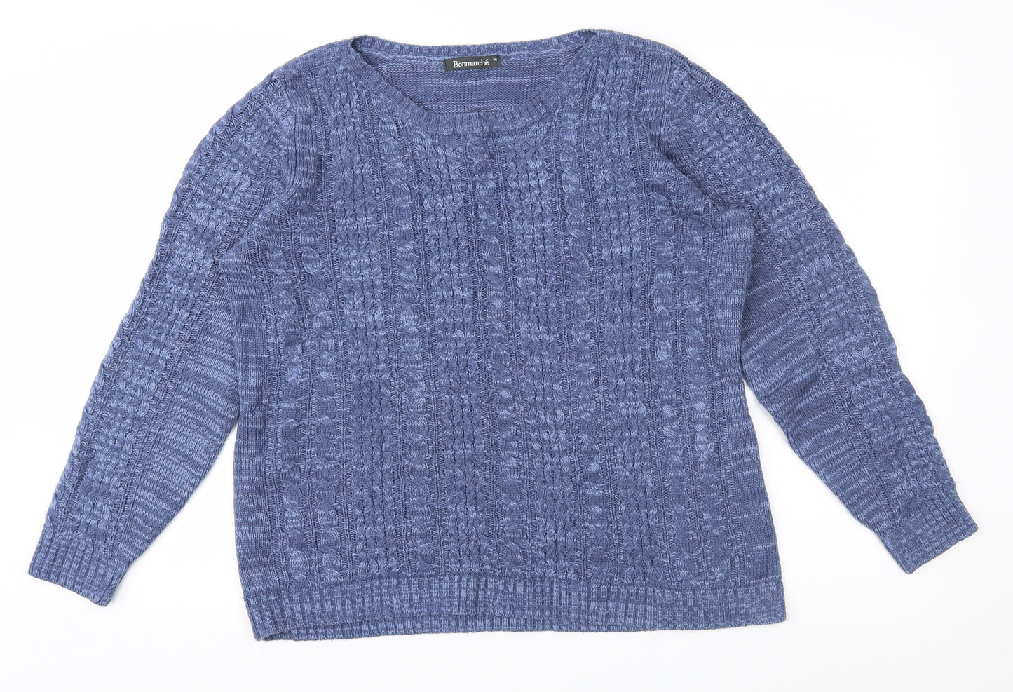 Bonmarché Womens Blue   Pullover Jumper Size M