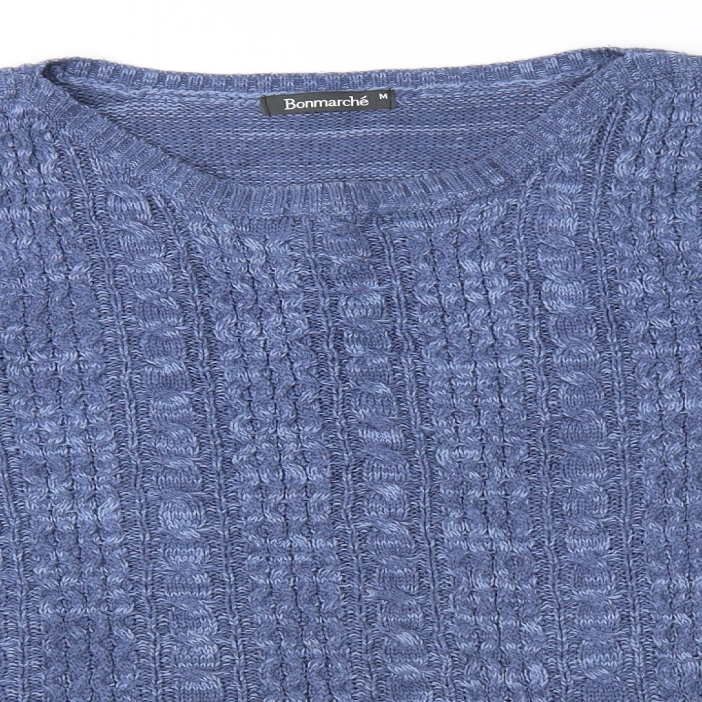Bonmarché Womens Blue   Pullover Jumper Size M