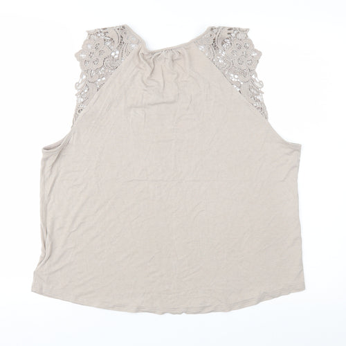 H&M Womens Brown   Basic Blouse Size L