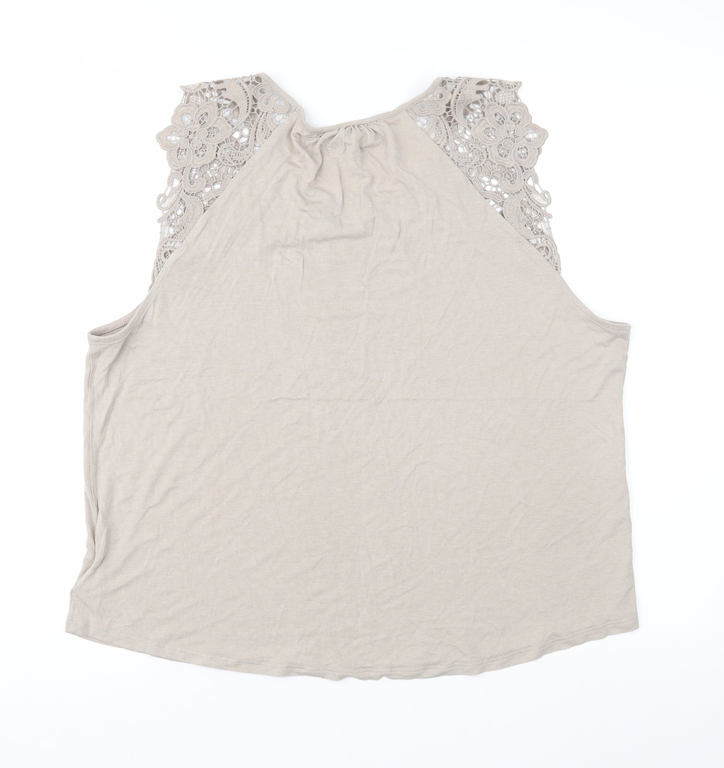 H&M Womens Brown   Basic Blouse Size L