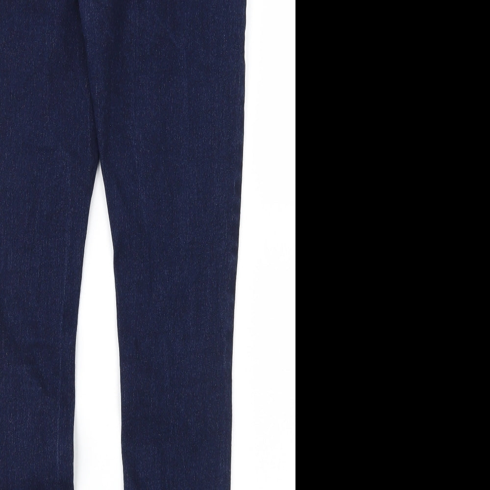 Boohoo Womens Blue  Denim Skinny Jeans Size 8 L28 in
