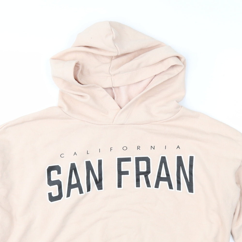 H&M Girls Pink   Pullover Hoodie Size 13-14 Years