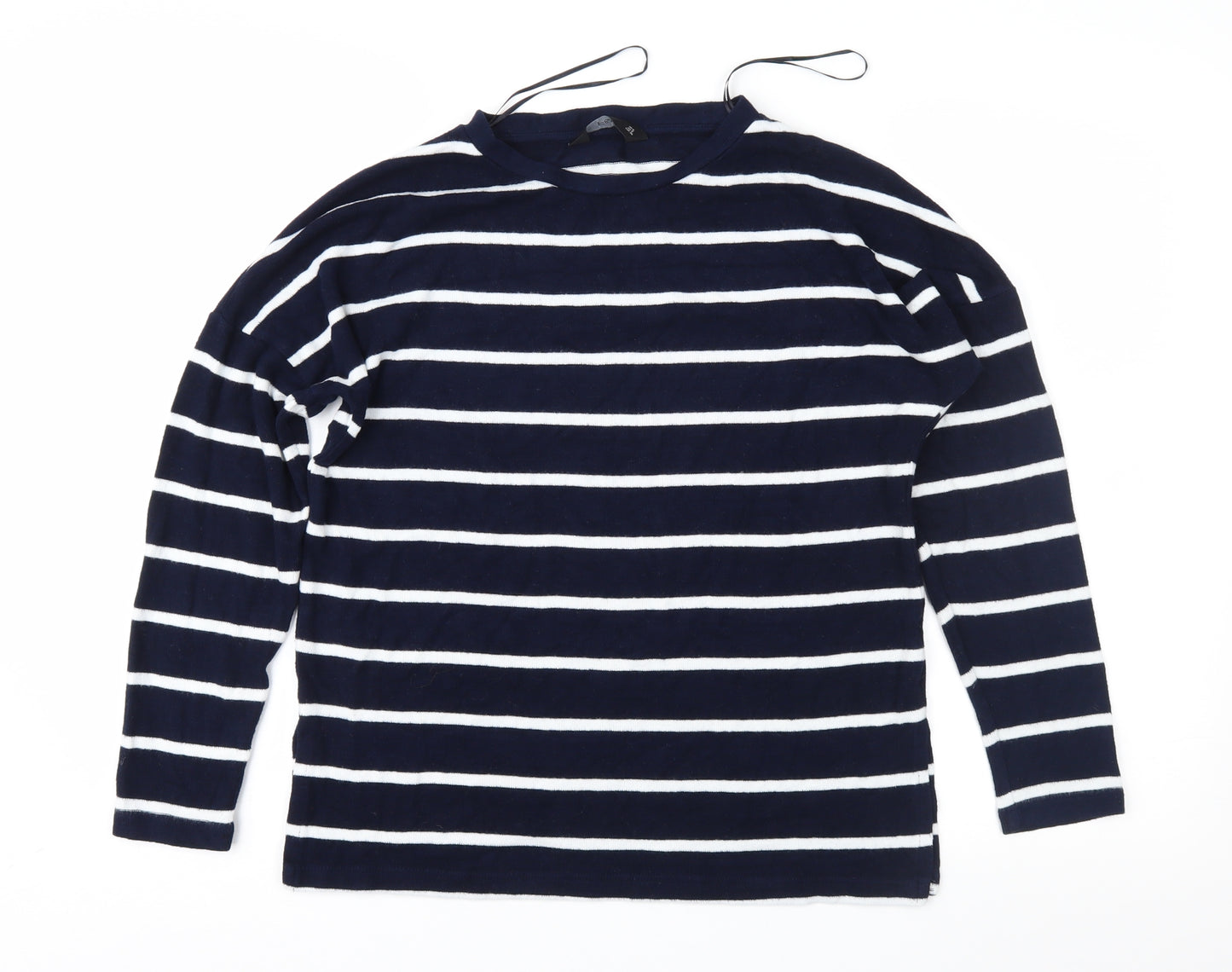 F&F Womens Blue Striped  Pullover Jumper Size 6