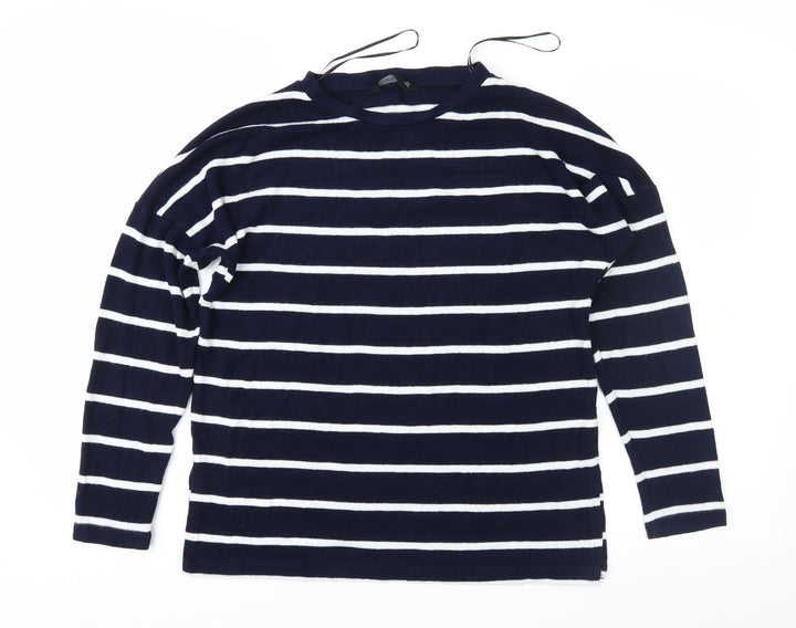 F&F Womens Blue Striped  Pullover Jumper Size 6