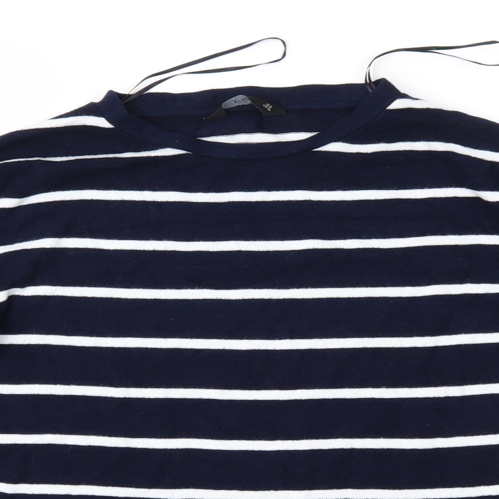 F&F Womens Blue Striped  Pullover Jumper Size 6